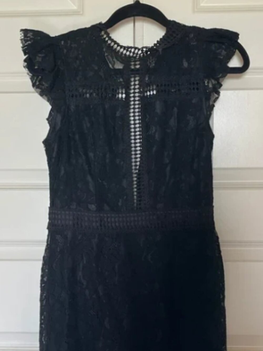 She + Sky Black Lace Dress, Women's Size Small